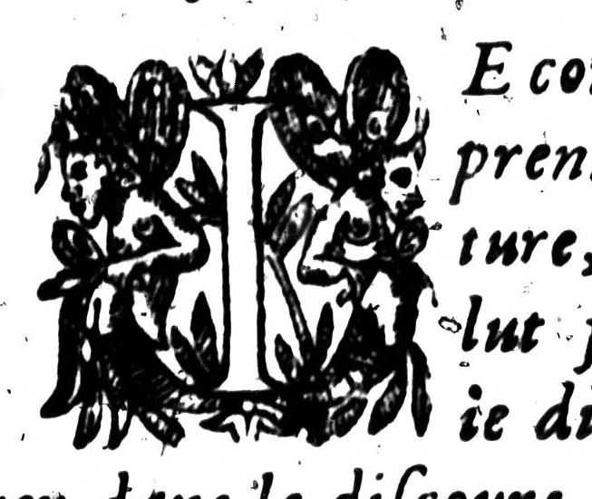 An illustration from Le Parterre de la rhetorique françoise [microforme] : emaillé de toutes les plus belles fleurs d'éloquence qui se rencontrent dans les oeuvres des orateurs tant anciens que modernes, 1659, leaf 15