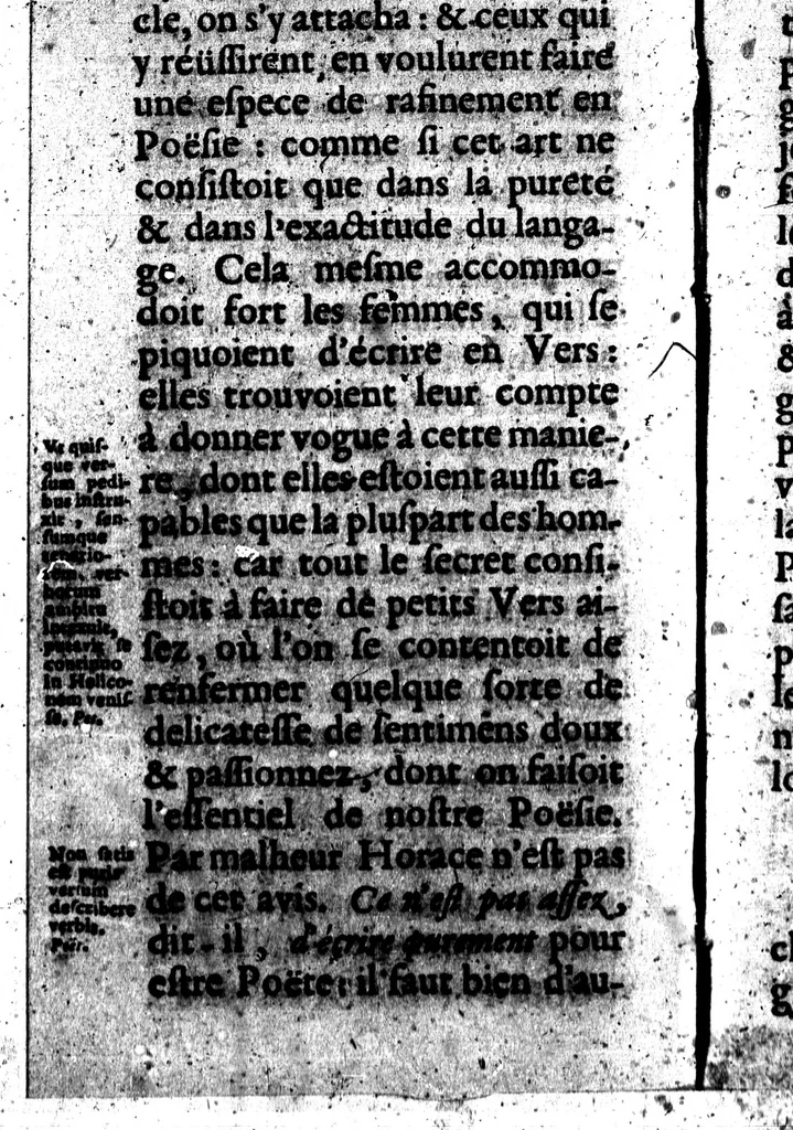 An illustration from Reflexions sur la poètique d'Aristote, et sur les ouvrages des poètes anciens & modernes [microforme], 1674, leaf 106