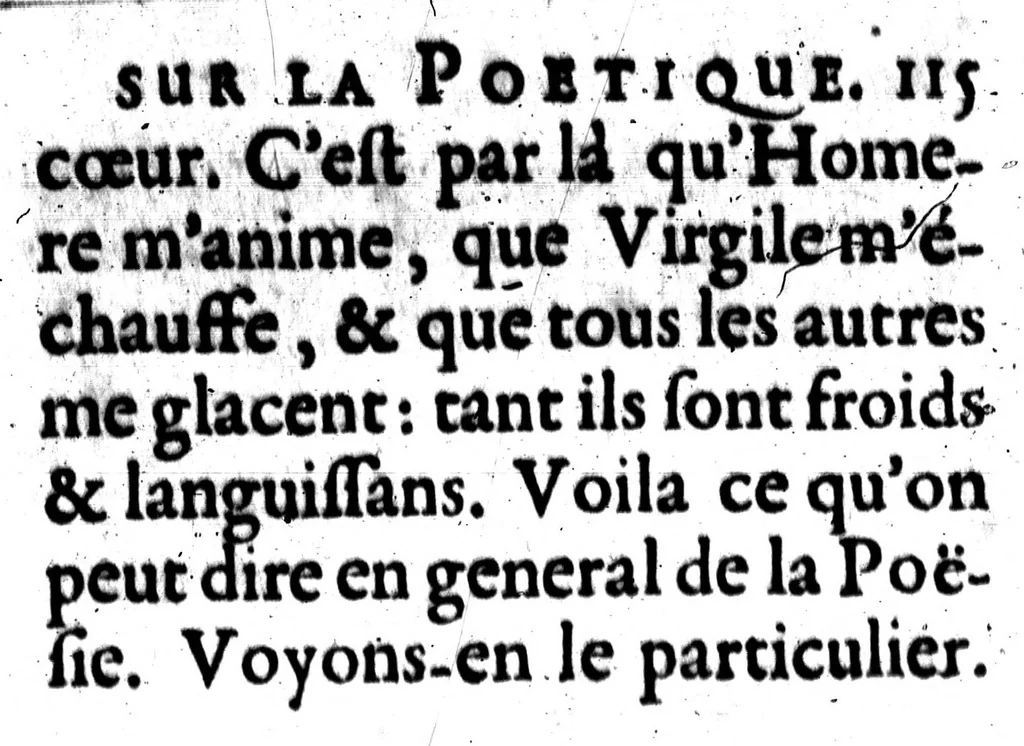An illustration from Reflexions sur la poètique d'Aristote, et sur les ouvrages des poètes anciens & modernes [microforme], 1674, leaf 137