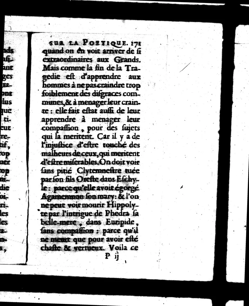 An illustration from Reflexions sur la poètique d'Aristote, et sur les ouvrages des poètes anciens & modernes [microforme], 1674, leaf 193