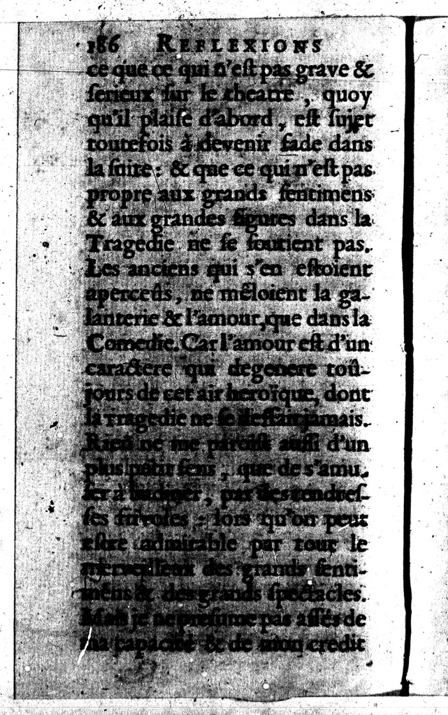 An illustration from Reflexions sur la poètique d'Aristote, et sur les ouvrages des poètes anciens & modernes [microforme], 1674, leaf 208