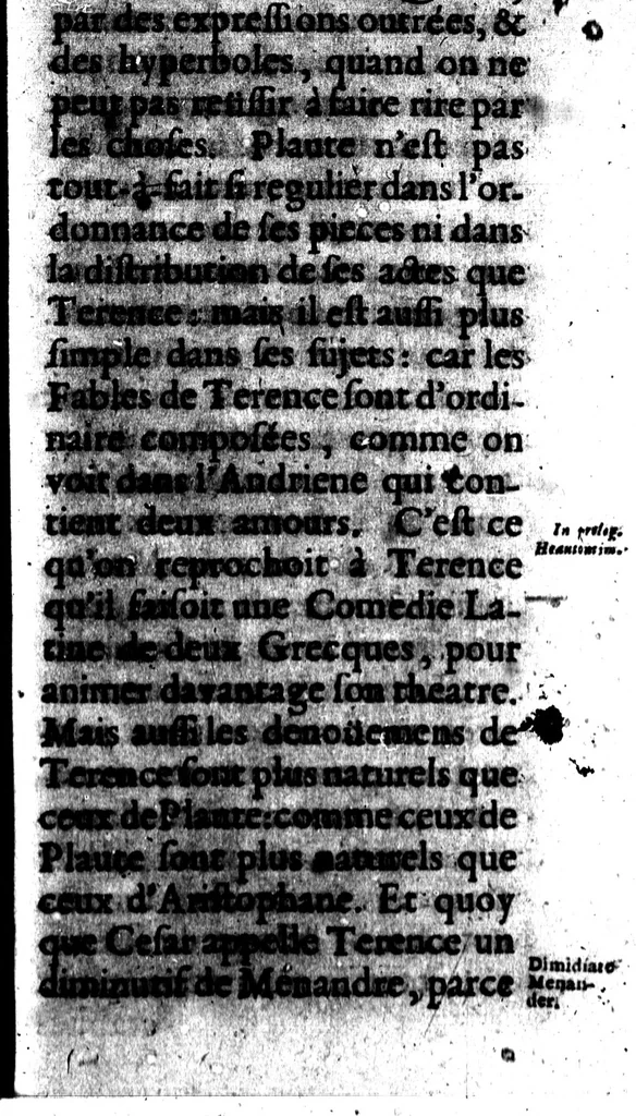 An illustration from Reflexions sur la poètique d'Aristote, et sur les ouvrages des poètes anciens & modernes [microforme], 1674, leaf 237