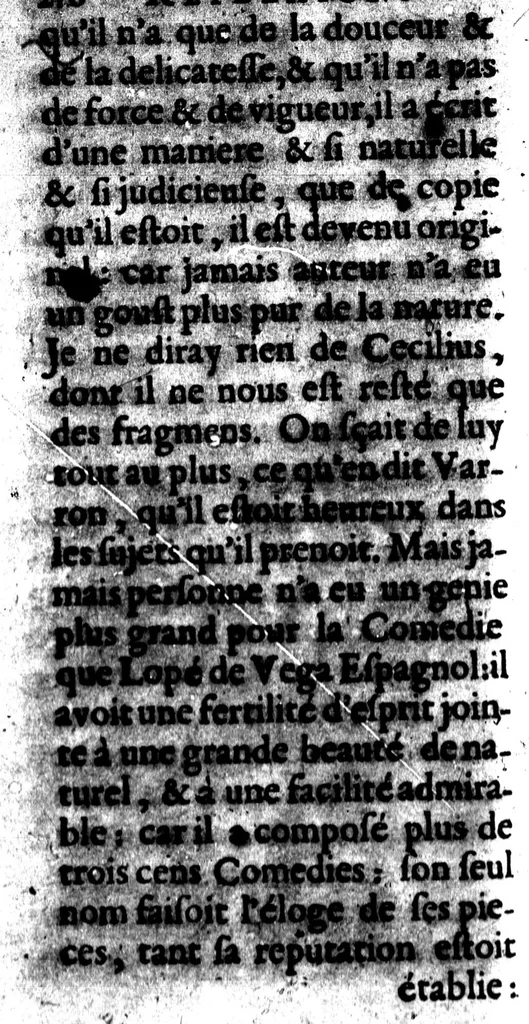 An illustration from Reflexions sur la poètique d'Aristote, et sur les ouvrages des poètes anciens & modernes [microforme], 1674, leaf 238