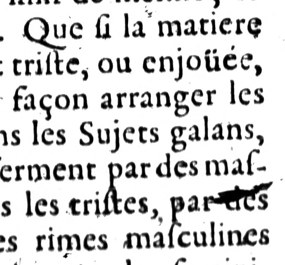 An illustration from La versification françoise; ou, l'Art de bien faire et de bien tourner les vers [microforme], 1671, leaf 239
