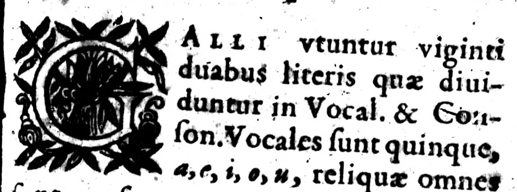 An illustration from Le triomphe de la langue françoise, dans lequel les principales difficultés qui s'y rencontrent sont revnersées [microform], 1664, leaf 23