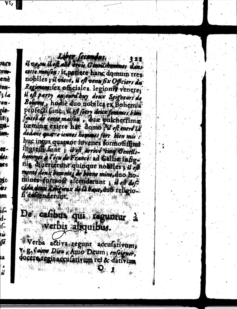 An illustration from Le triomphe de la langue françoise, dans lequel les principales difficultés qui s'y rencontrent sont revnersées [microform], 1664, leaf 343
