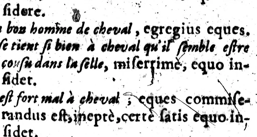 An illustration from Le triomphe de la langue françoise, dans lequel les principales difficultés qui s'y rencontrent sont revnersées [microform], 1664, leaf 375