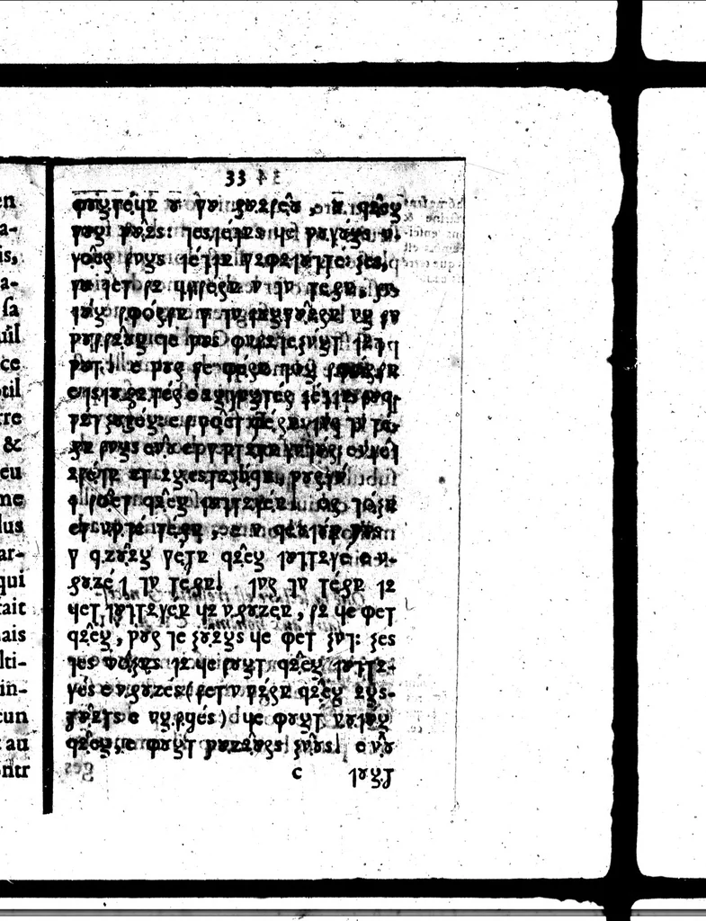 An illustration from La declaration des abus que l'on commet en escrivant [microforme], 1578, leaf 33