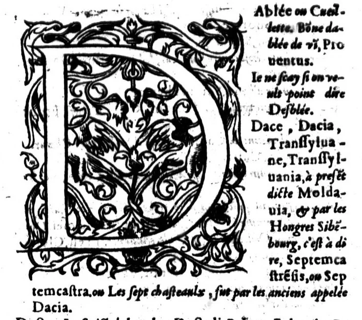 An illustration from Dictionnaire françois latin, auquel les mots françois, avec les manières d'user d'iceulx, sont tournez en latin [microforme], 1564, leaf 166
