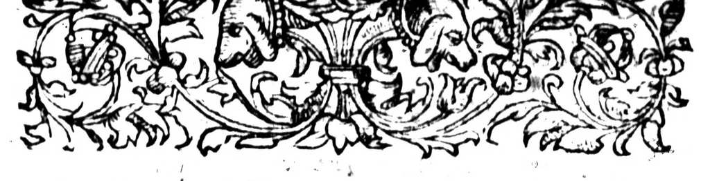 An illustration from Celt-hellenisme, ou, Etymologic des mots francois tirez du graec [microforme] : plus preuves en general de la descente de nostre langue, 1581, leaf 3