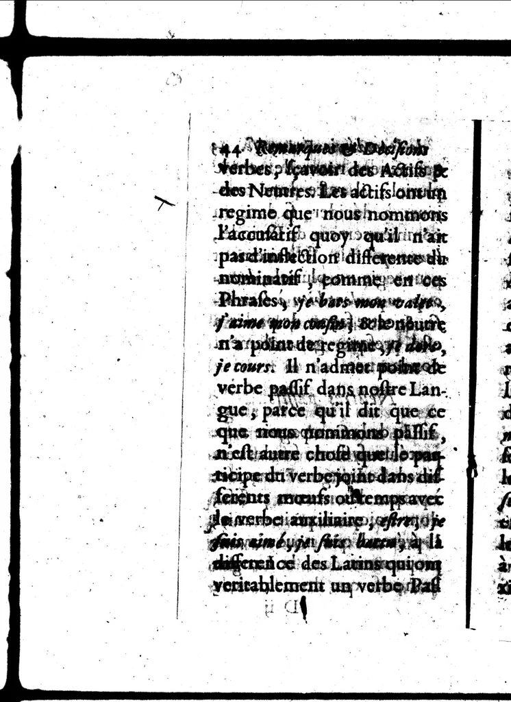 An illustration from Remarques et decisions de l'Académie Françoise [microforme], 1698, leaf 58