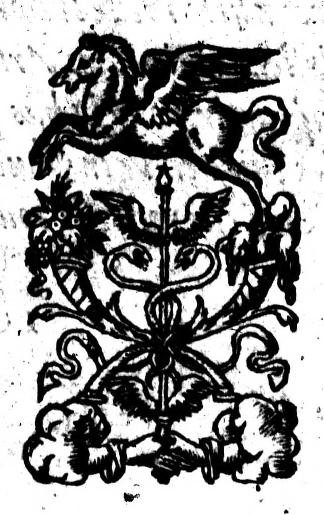 An illustration from Grammaire [microforme], 1572, leaf 1
