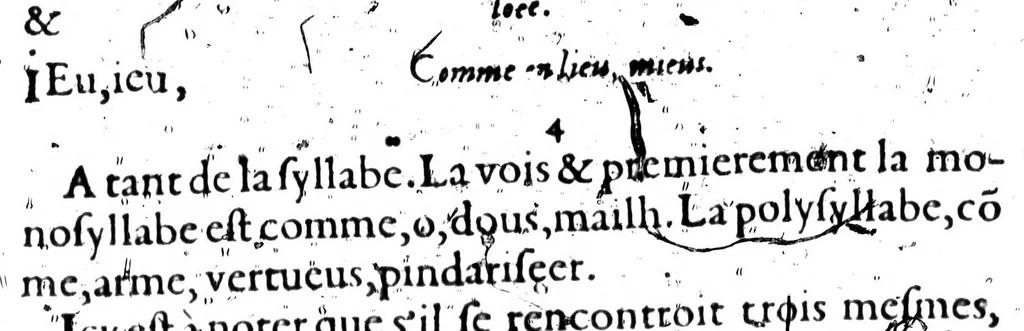 An illustration from La vraie et ancienne orthographe françoise [microforme], 1609, leaf 10