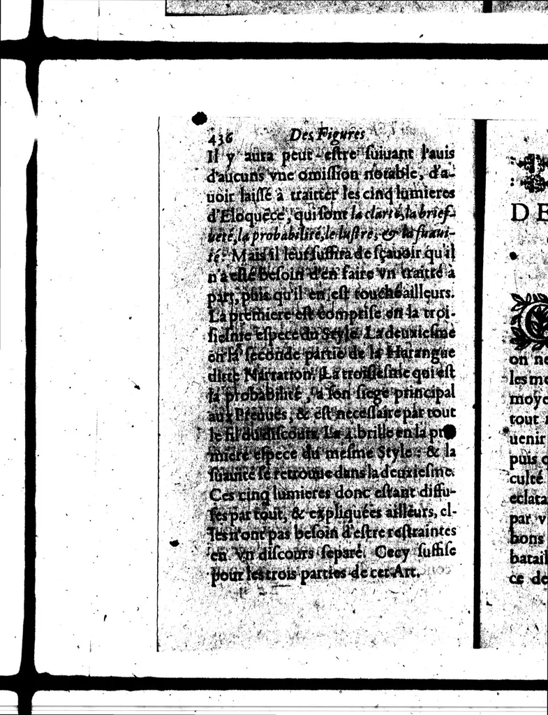 An illustration from Stille de l'orateur [microforme], 1647, leaf 444
