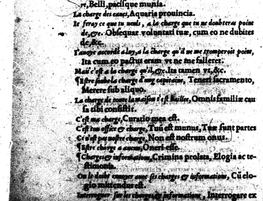 An illustration from Dictionnaire francois-latin, autrement dict, Les mots francois avec les manieres duser dideux, tournez en latin [microforme], 1549, leaf 100