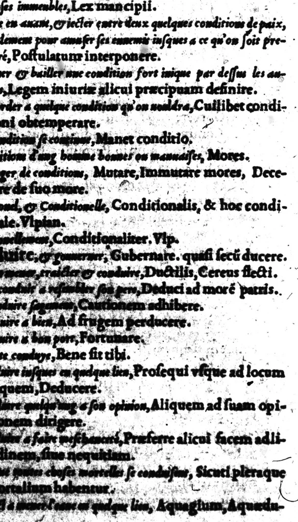 An illustration from Dictionnaire francois-latin, autrement dict, Les mots francois avec les manieres duser dideux, tournez en latin [microforme], 1549, leaf 125
