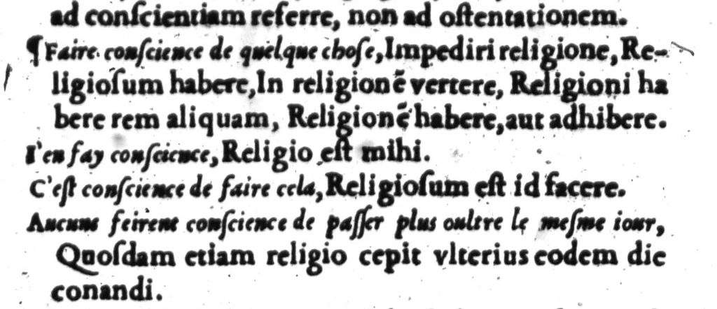 An illustration from Dictionnaire francois-latin, autrement dict, Les mots francois avec les manieres duser dideux, tournez en latin [microforme], 1549, leaf 128