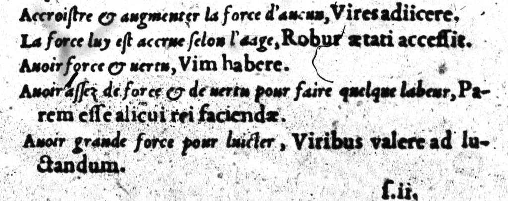 An illustration from Dictionnaire francois-latin, autrement dict, Les mots francois avec les manieres duser dideux, tournez en latin [microforme], 1549, leaf 275