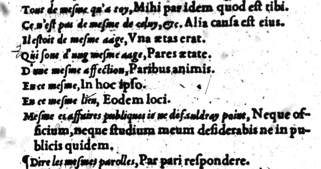An illustration from Dictionnaire francois-latin, autrement dict, Les mots francois avec les manieres duser dideux, tournez en latin [microforme], 1549, leaf 380