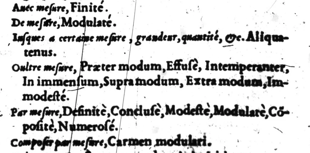 An illustration from Dictionnaire francois-latin, autrement dict, Les mots francois avec les manieres duser dideux, tournez en latin [microforme], 1549, leaf 381