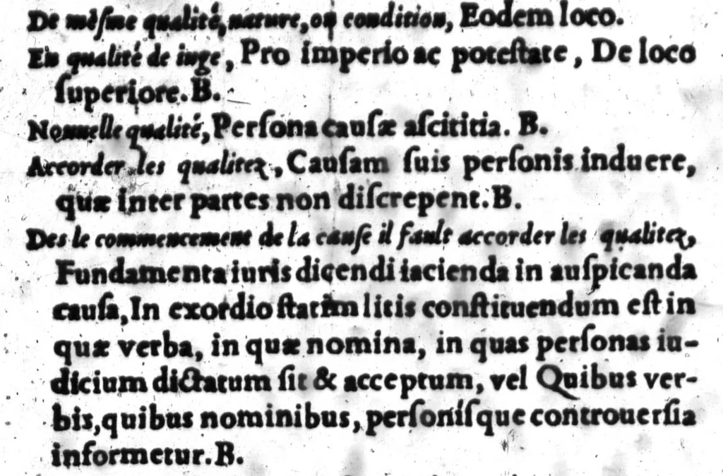 An illustration from Dictionnaire francois-latin, autrement dict, Les mots francois avec les manieres duser dideux, tournez en latin [microforme], 1549, leaf 510