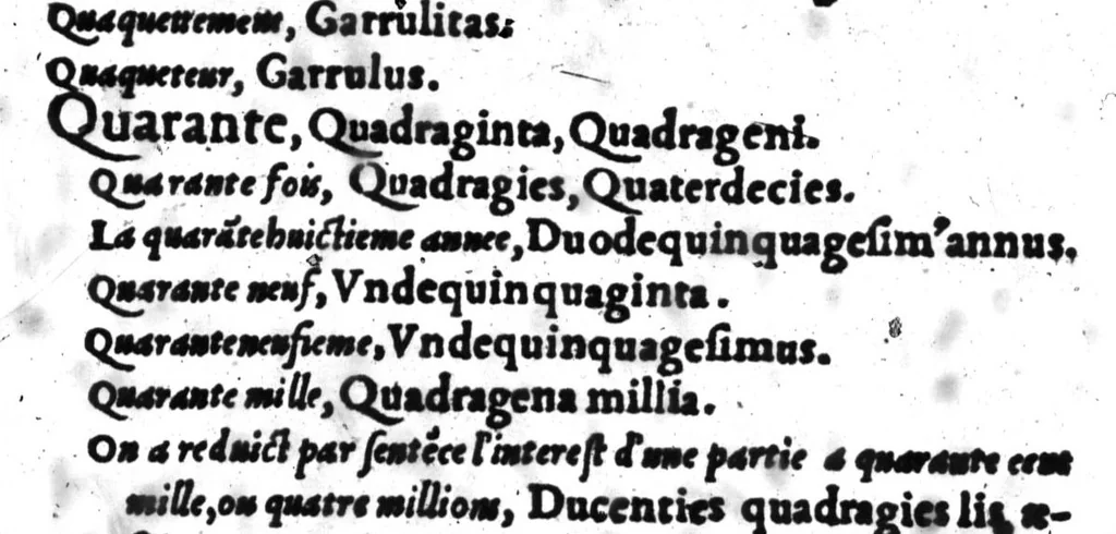 An illustration from Dictionnaire francois-latin, autrement dict, Les mots francois avec les manieres duser dideux, tournez en latin [microforme], 1549, leaf 510