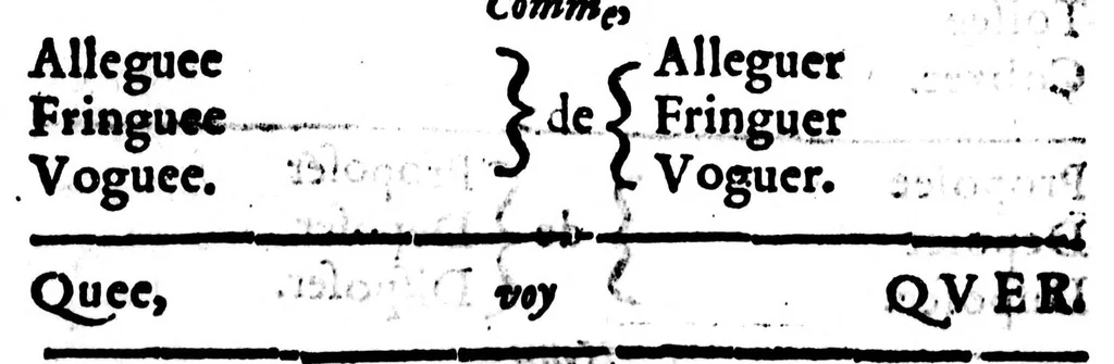 An illustration from Dictionnaire des rimes françoises [microforme], 1587, leaf 146