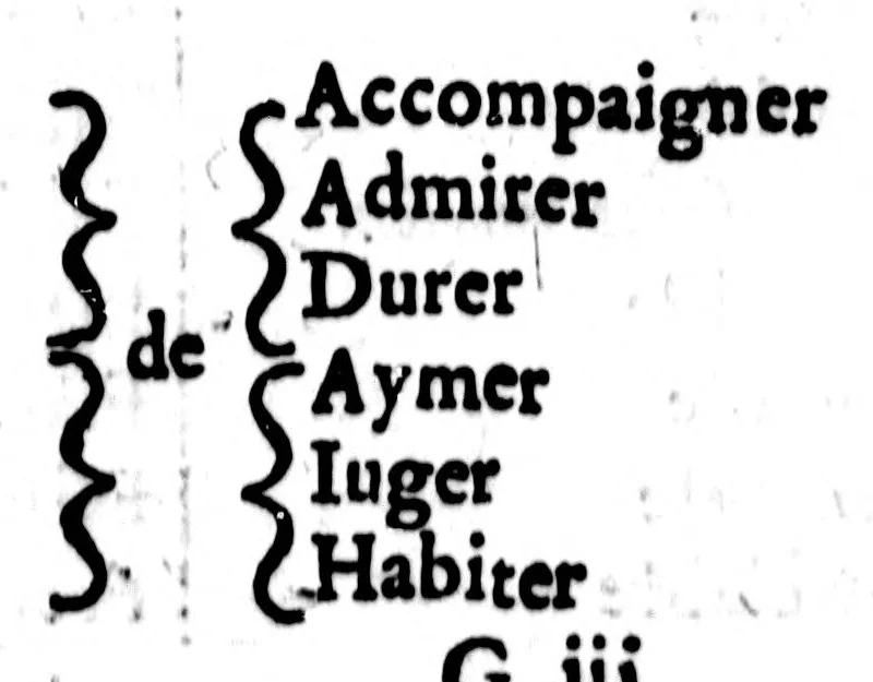 An illustration from Dictionnaire des rimes françoises [microforme], 1587, leaf 167