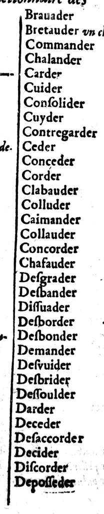 An illustration from Dictionnaire des rimes françoises [microforme], 1587, leaf 304