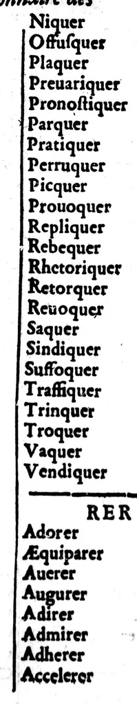 An illustration from Dictionnaire des rimes françoises [microforme], 1587, leaf 334