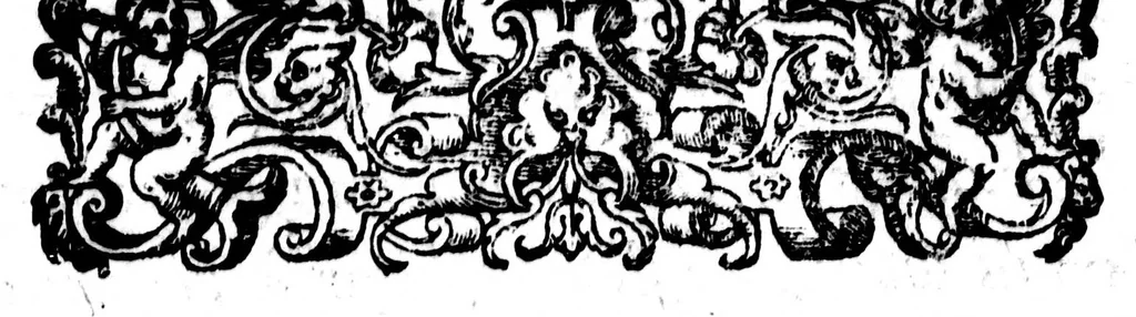 An illustration from Dictionnaire des rimes françoises [microforme], 1587, leaf 5