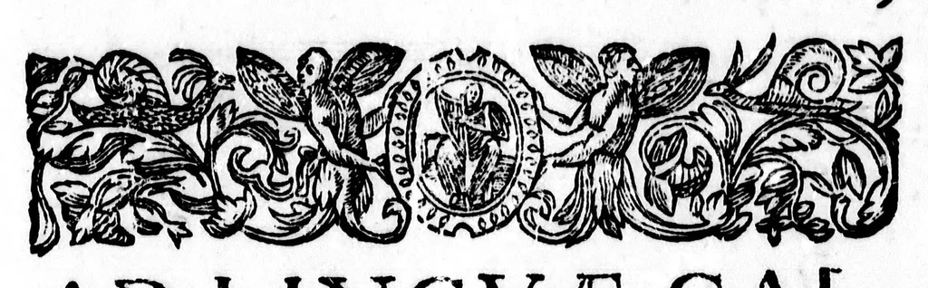 An illustration from Claudii a Sancto Vinculo [microform] : De pronuntiatione linguae gallicae.., 1580, leaf 9