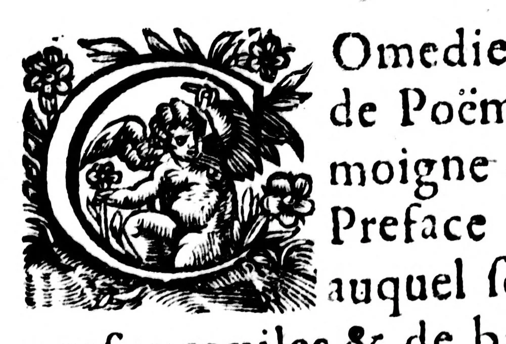 An illustration from L'art poétique françois [microforme], 1598, leaf 185