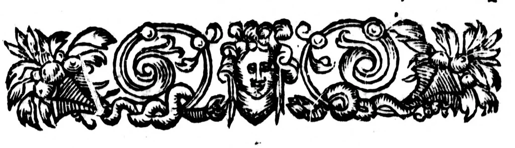 An illustration from L'art poétique françois [microforme], 1598, leaf 9