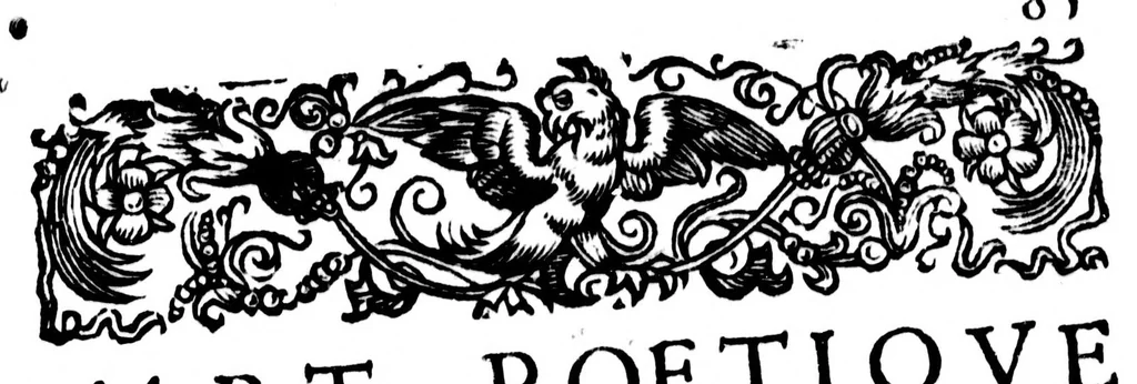 An illustration from L'art poétique françois [microforme], 1598, leaf 99