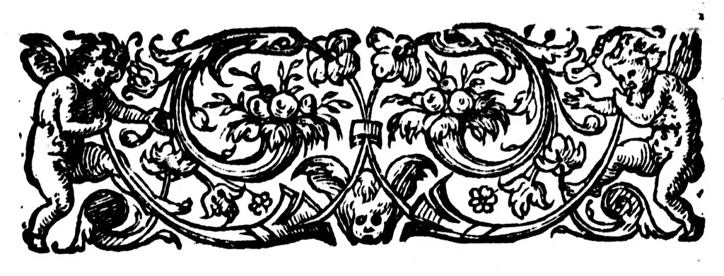 An illustration from La manière de faire des vers en françois, comme en grec et en latin [microforme], 1573, leaf 7