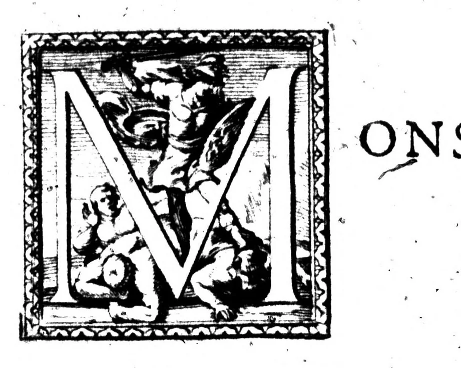 An illustration from Remarques sur la langue françoise utile à ceux qui veulent bien parler et bien éscrire [microforme], 1647, leaf 3