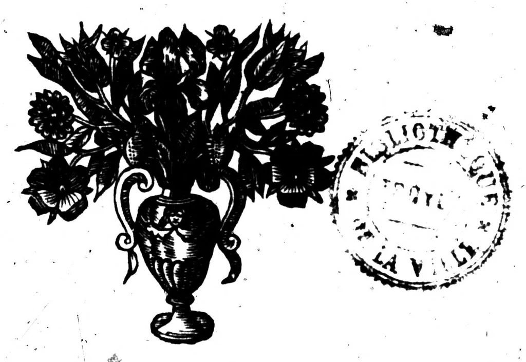 An illustration from Remarques sur la langue françoise utile à ceux qui veulent bien parler et bien éscrire [microforme], 1647, leaf 727
