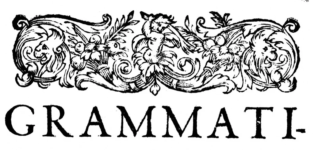 An illustration from Grammatica latino-francica -- [microforme], 1590, leaf 19
