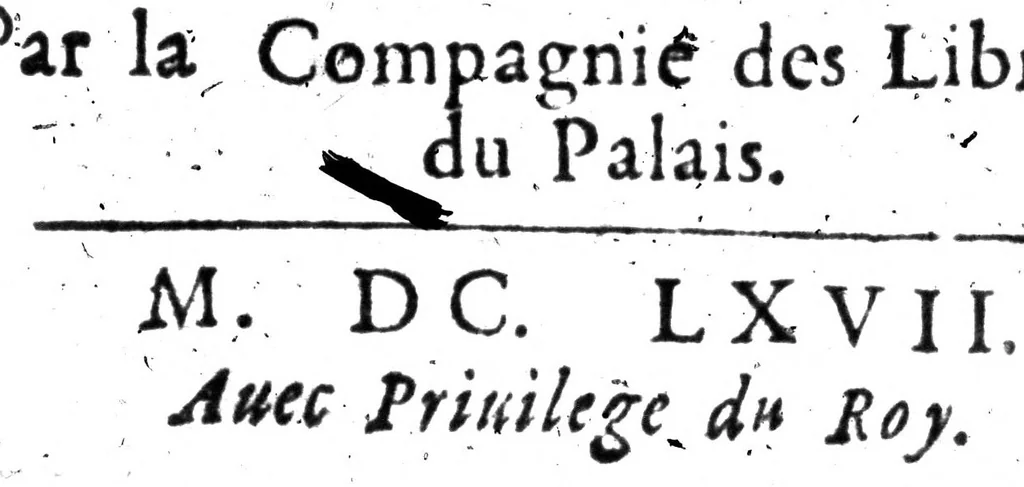 An illustration from La bibliothèque françoise de M. C. Sorel [microforme], 1667, leaf 1