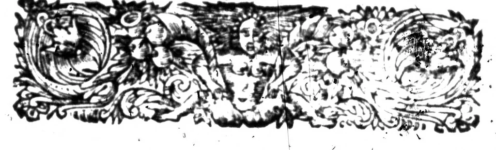 An illustration from La bibliothèque françoise de M. C. Sorel [microforme], 1667, leaf 17