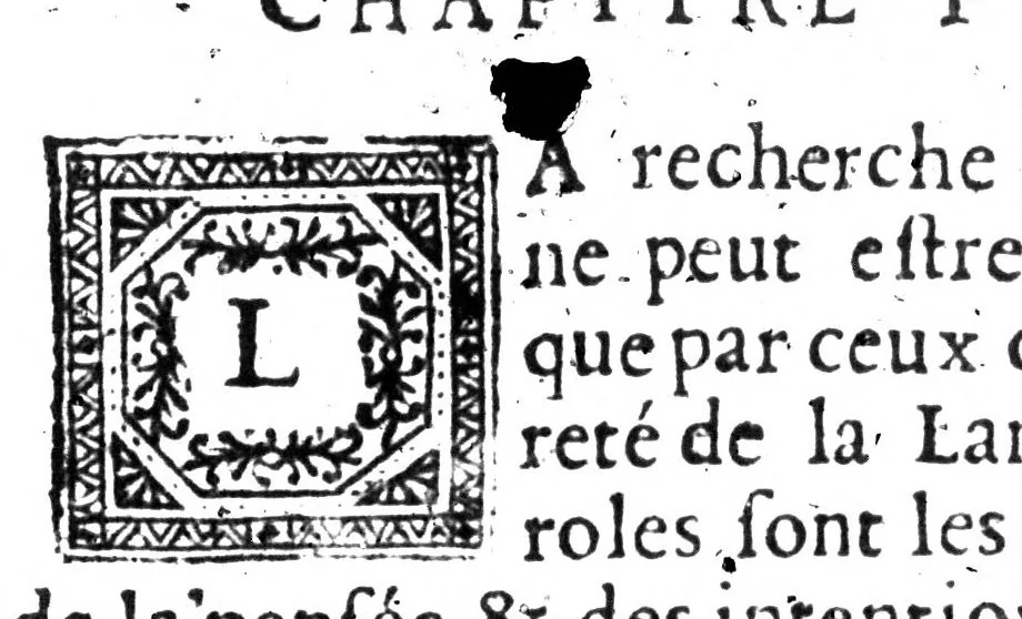 An illustration from La bibliothèque françoise de M. C. Sorel [microforme], 1667, leaf 23