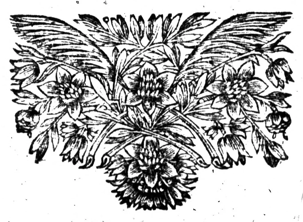 An illustration from La bibliothèque françoise de M. C. Sorel [microforme], 1667, leaf 445