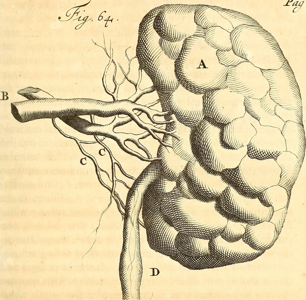 An illustration from Frederici Ruyschii ... Observationum anatomico-chirurgicarum centuria : accedit catalogus rariorum, quae in museo Ruyschiano asservantur ..., 1691, leaf 186