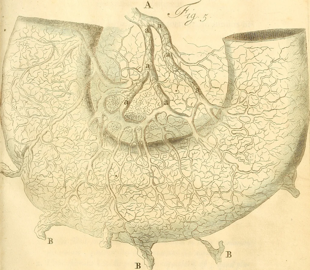 An illustration from Frederici Ruyschii ... Observationum anatomico-chirurgicarum centuria : accedit catalogus rariorum, quae in museo Ruyschiano asservantur ..., 1691, leaf 324