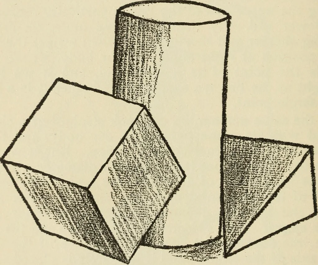 An illustration from Free hand drawing and designing, 1919, leaf 25