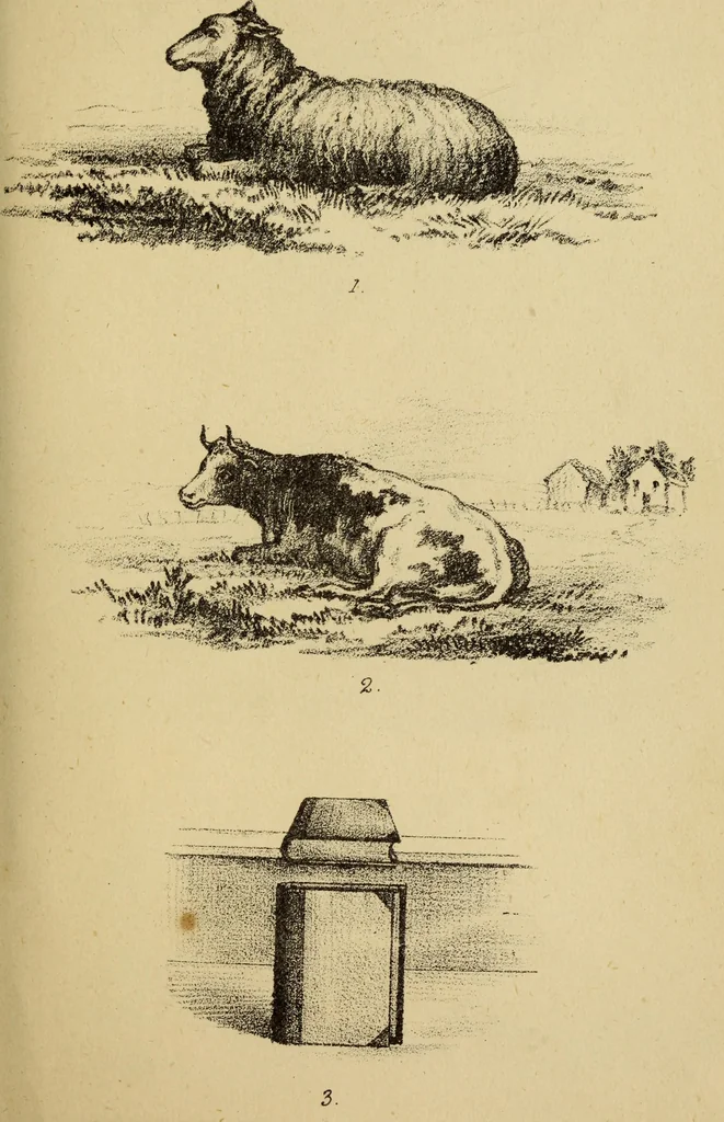 An illustration from Free-hand drawing : a guide to ornamental, figure, and landscape drawing, 1868, leaf 105