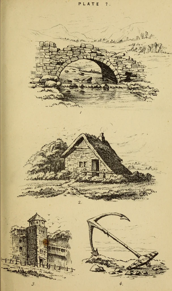 An illustration from Free-hand drawing : a guide to ornamental, figure, and landscape drawing, 1868, leaf 107