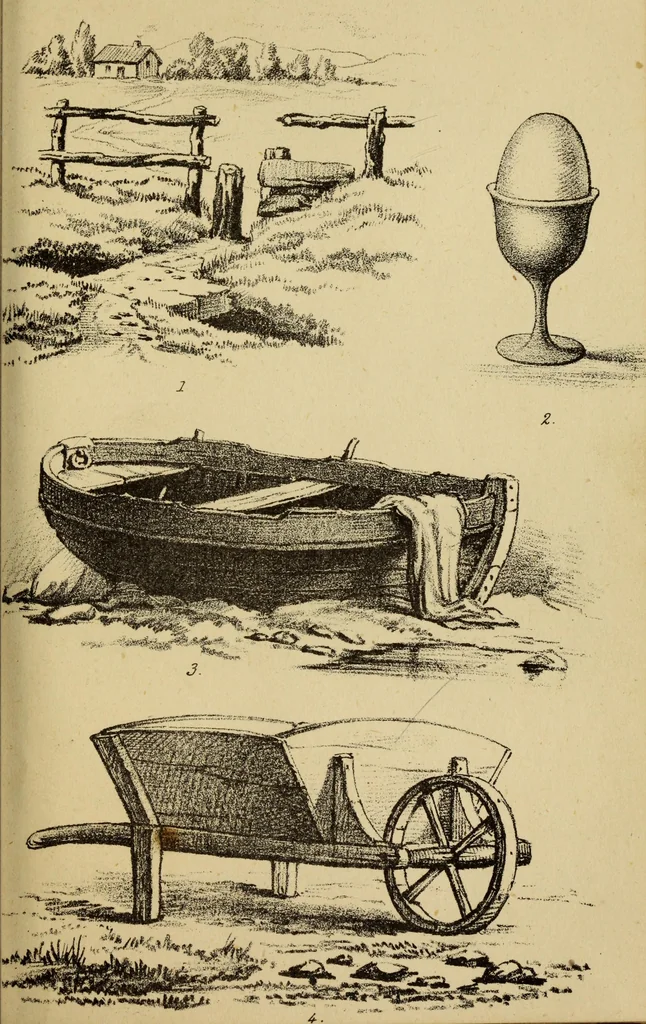 An illustration from Free-hand drawing : a guide to ornamental, figure, and landscape drawing, 1868, leaf 109