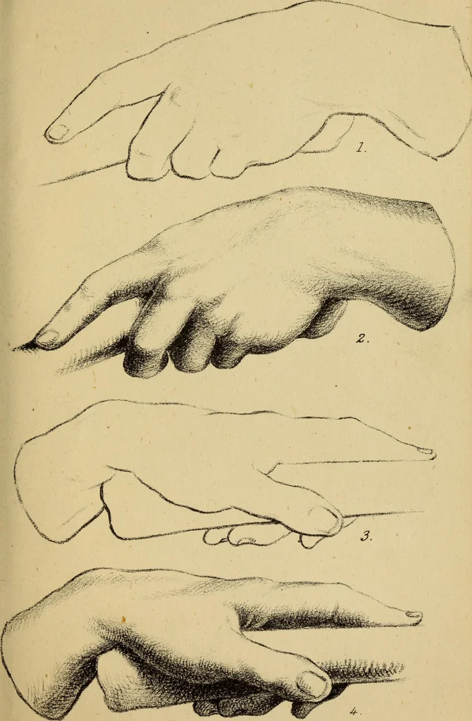 An illustration from Free-hand drawing : a guide to ornamental, figure, and landscape drawing, 1868, leaf 99